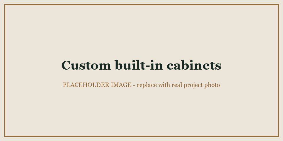 Custom Built-In Cabinets