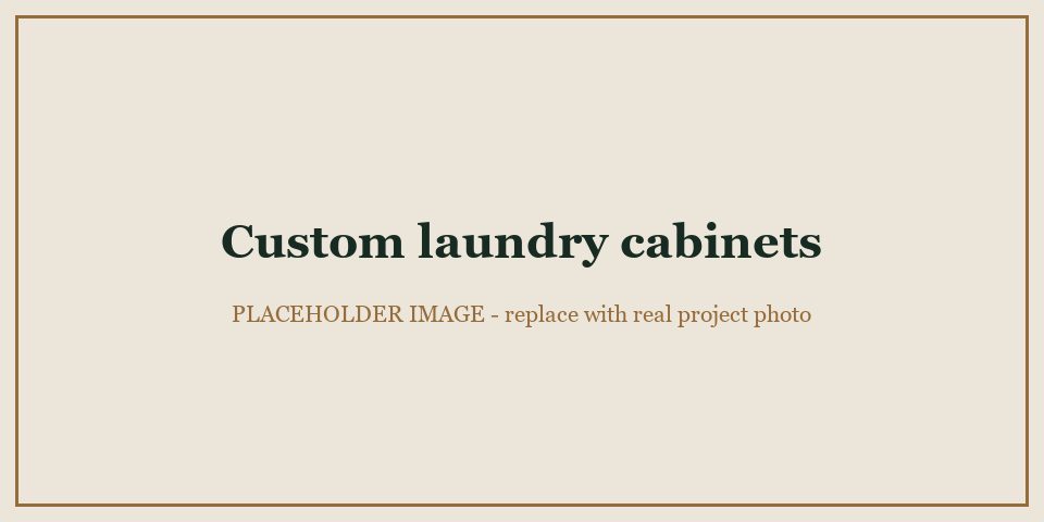 Custom Laundry Cabinets